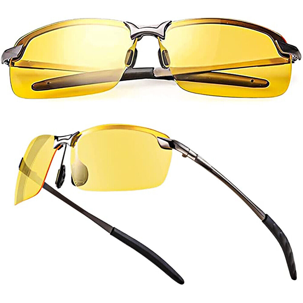 Web Based Polarized HD Night Driving Vision Glasses For Men & Women Aviator Sunglasses