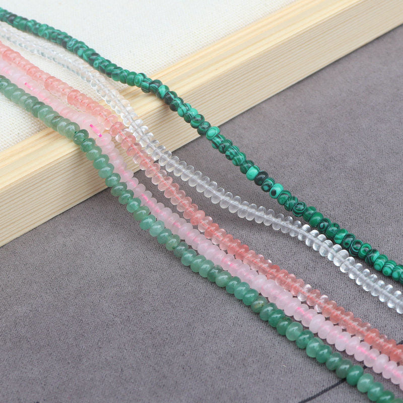 Web Based Natural Peridot Turquoise Powder Crystal Spacer Beads