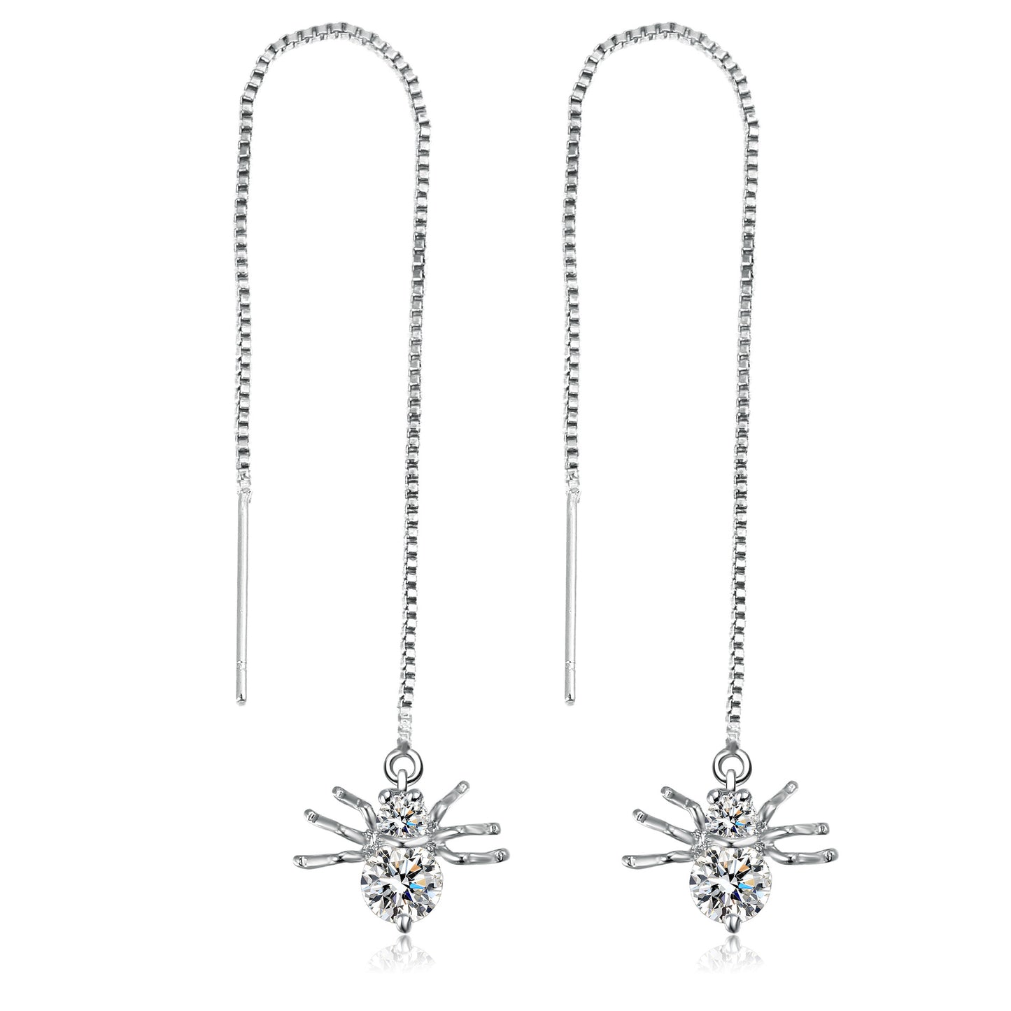WebBased Shining Star Tassel Earrings Back Hanging Exquisite Earrings