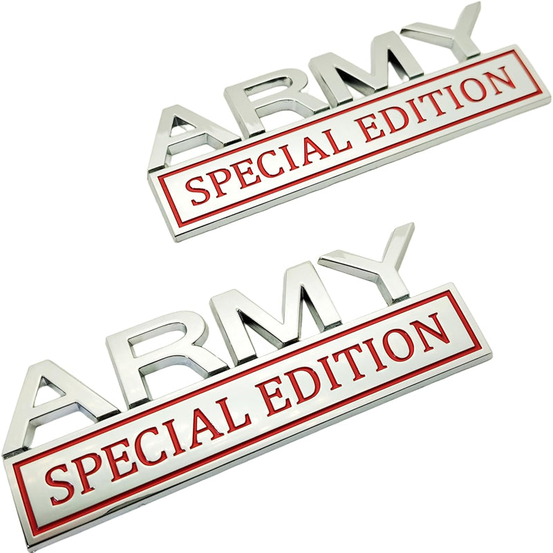 Web Based 2pack Army Special Edition Emblems, Army Car Emblem 3D Badge Decal Car Truck SUV,Refrigerator Sticker,Window Display Stickers
