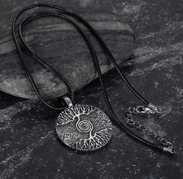 Web Based Asgard Crafted Celtic Tree Of Life Pendant & Chain