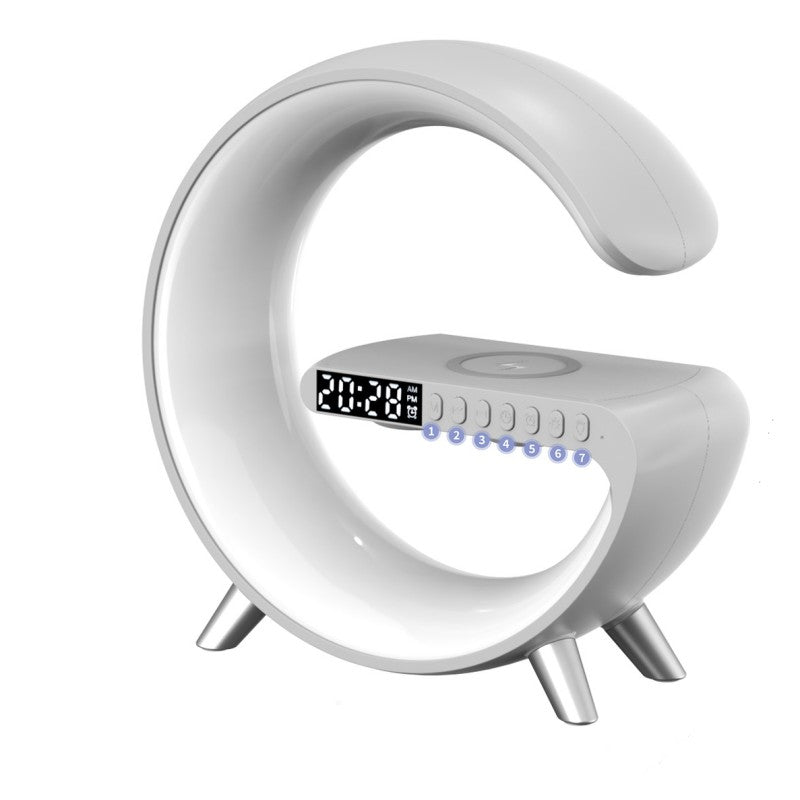 Web Based New Intelligent G Shaped LED Lamp Bluetooth Speake Wireless Charger Atmosphere Lamp App Control For Bedroom Home Decor
