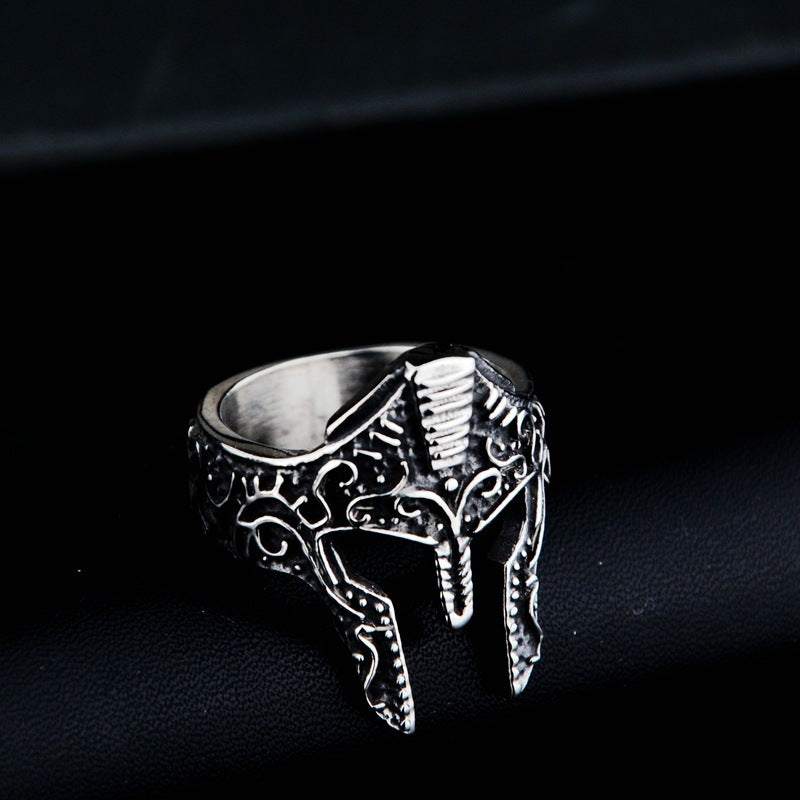 Web Based New Personality Warrior Mask Ring Fashion