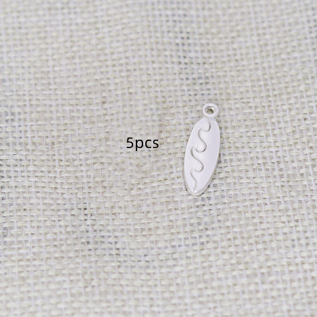 Web Based Alloy Surfboard Charm Necklace Earrings