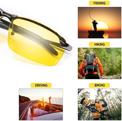 Web Based Polarized HD Night Driving Vision Glasses For Men & Women Aviator Sunglasses