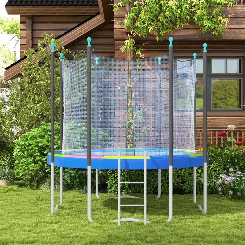 Web Based 14FT Trampoline Spring Cover, Safety Trampoline Pad Replacement, Waterproof And Tear Resistant, All Weather Trampoline Accessories, Multi Color