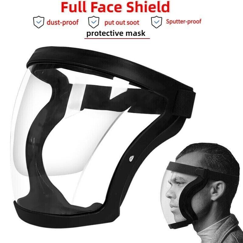 Web Based Full Face Super Protective Mask Anti-fog Shield Safety Transparent Head Cover
