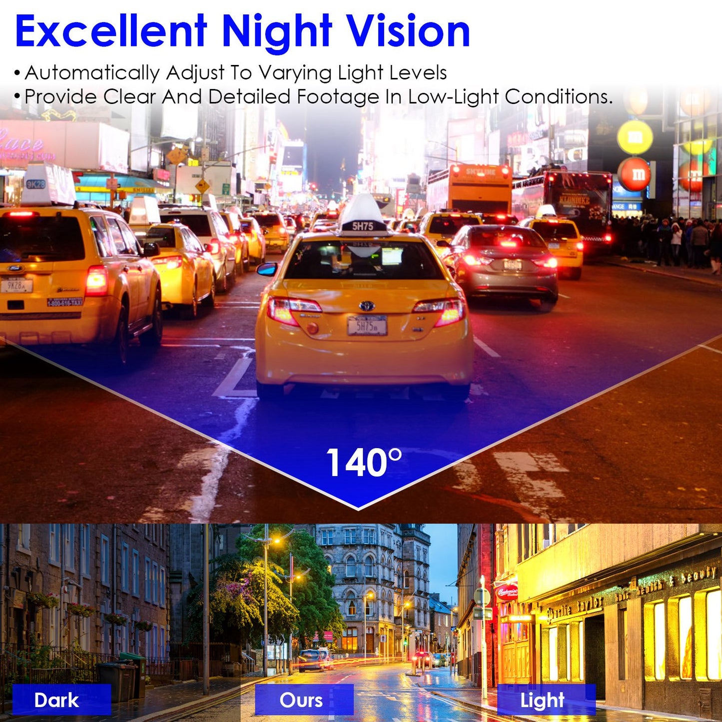 Web Based 1Pc 2K HD Front Dash Cam For Car With IPS Screen Night Vision Loop Recording Included 32G Storage Card 140 Degree Wide Angle WiFi App Control Front Dashcam