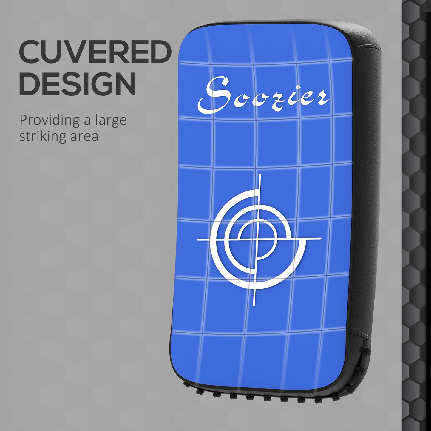 Web Based Muay Thai Kick Shield Punching Pad, Kick Shield For Martial Arts, Karate, Kickboxing, MMA X 1 Unit, Blue