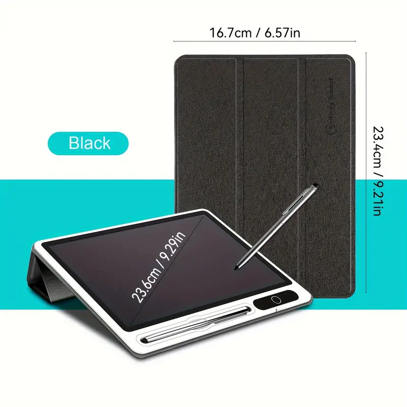 Web Based Eye-Friendly Blue-Light Free LCD Writing Tablet, Flip Case Stand Design, One-Clear Erase Portable Paperless Board For Kids Learning & Office Draft