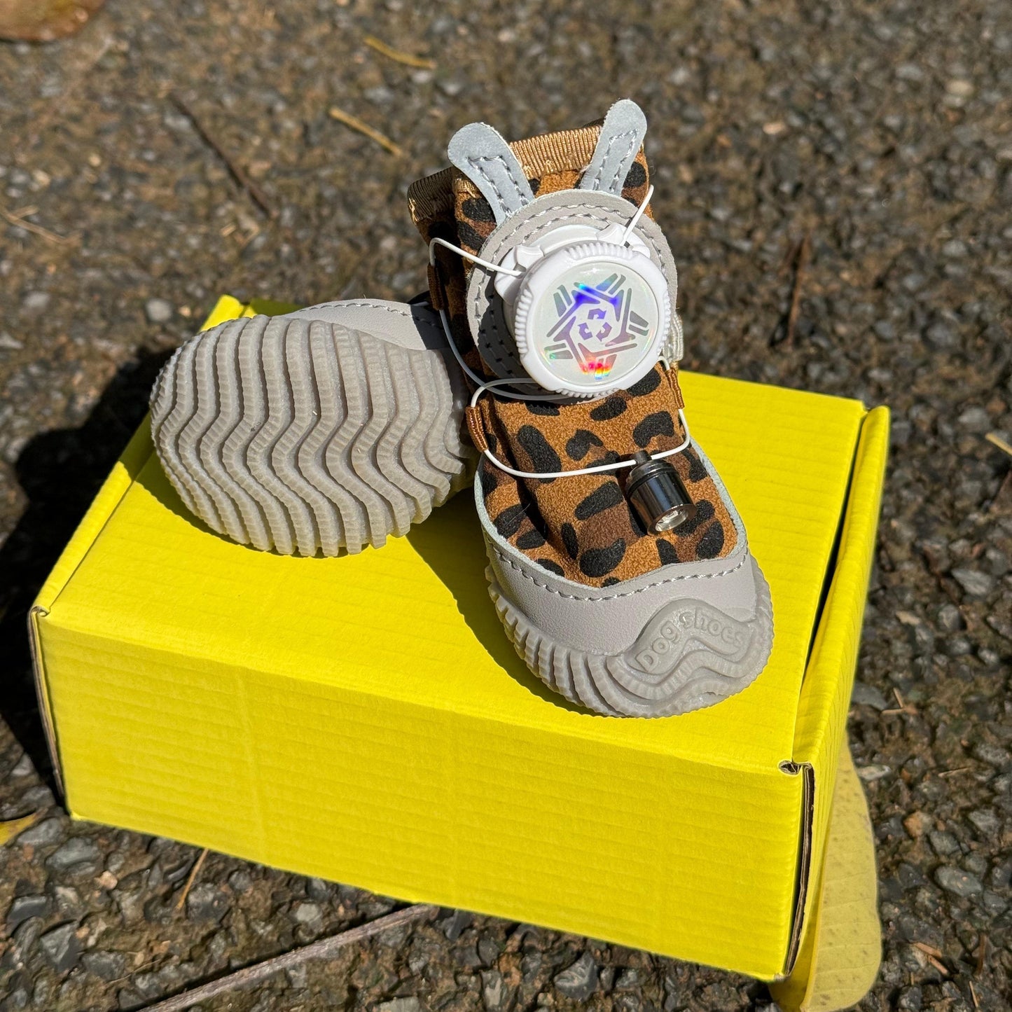 Web Based Glowing Dog Shoes 4PCS LED Light-Up Anti-Slip Paw Protector For Small Medium Dogs Night Safety Visibility Outdoor Shoes