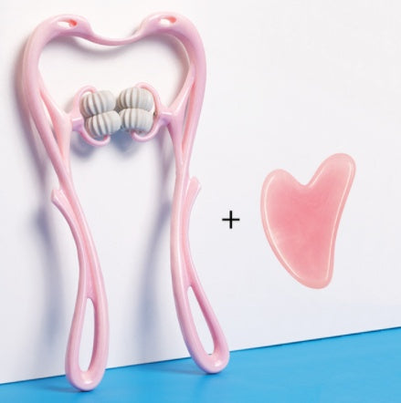 Wbs Multifunctional Manual Six-wheel Neck Massager Massage Relieve Roller Massage Tool