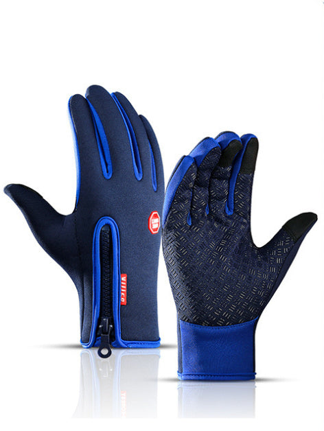 Webased Winter Gloves Touch Screen Riding Motorcycle Sliding Waterproof Sports Gloves With Fleece