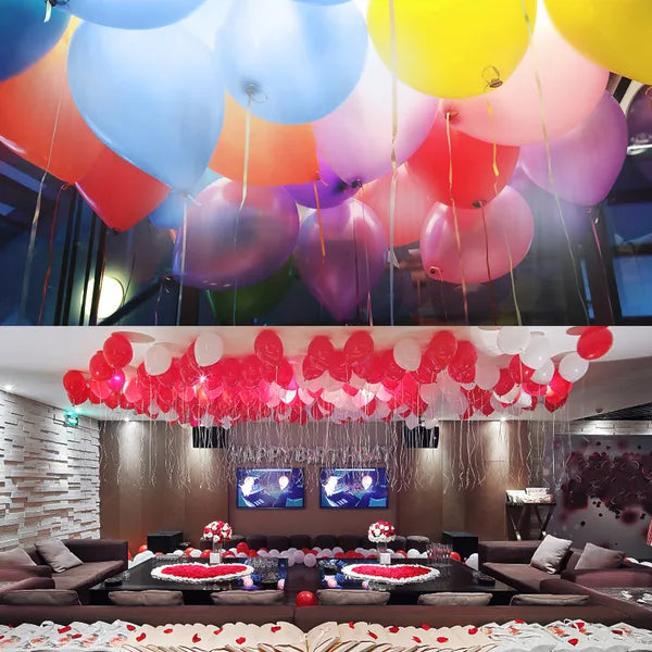 Web Based  Color LED Balloons Six Per Pack
