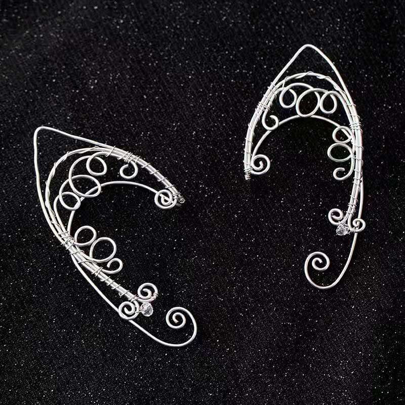Web Based European And American Retro Pure Handmade Elf Ear Clips