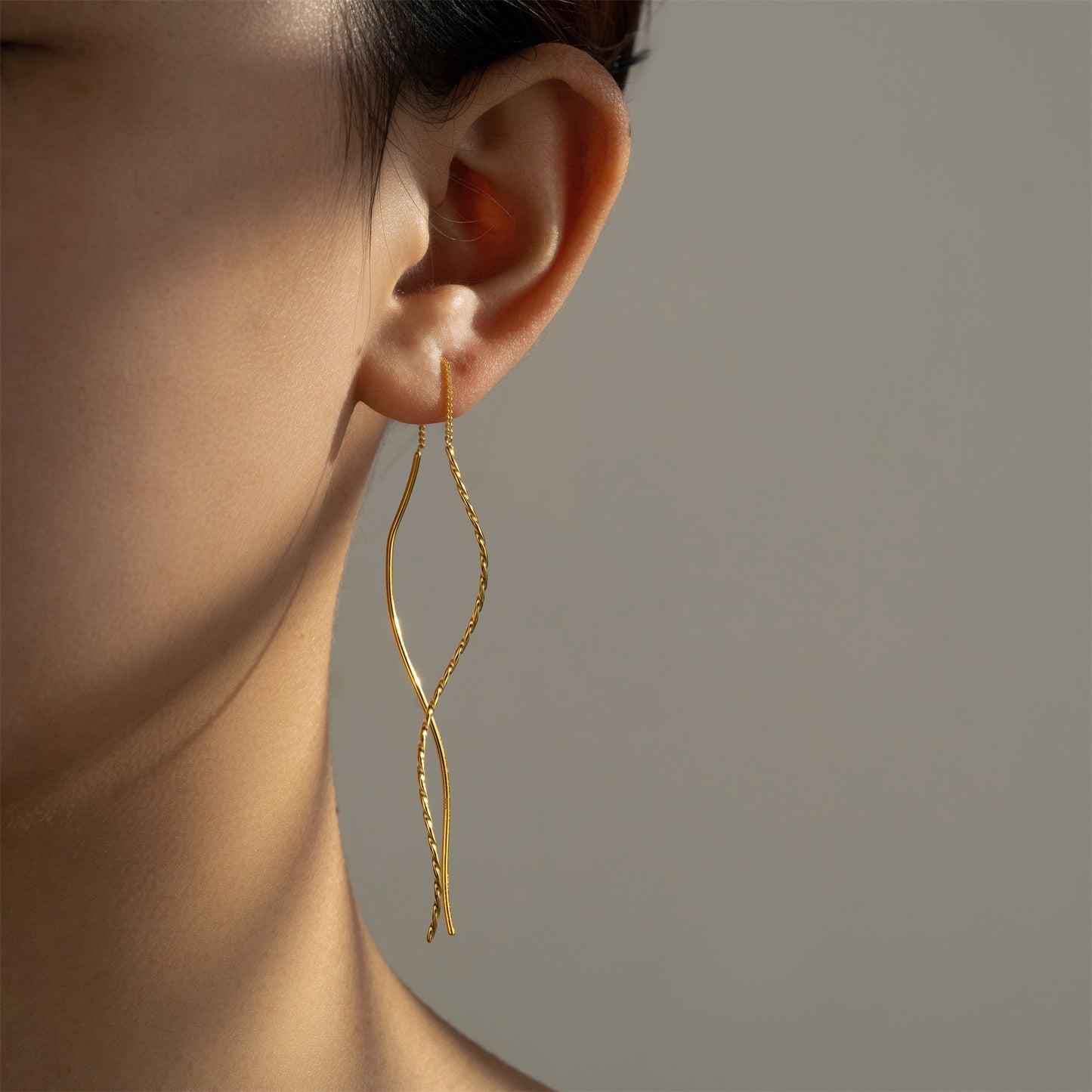 Web Based Women's Fashion Simple Style Long Tassel Earrings