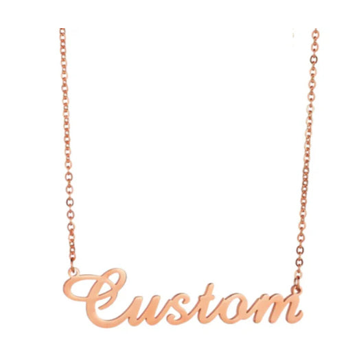 Web Based Stainless Steel Customized Various Sign Name Necklace Custom Butterfly Heart Nameplate For Women Girls Christmas Gift