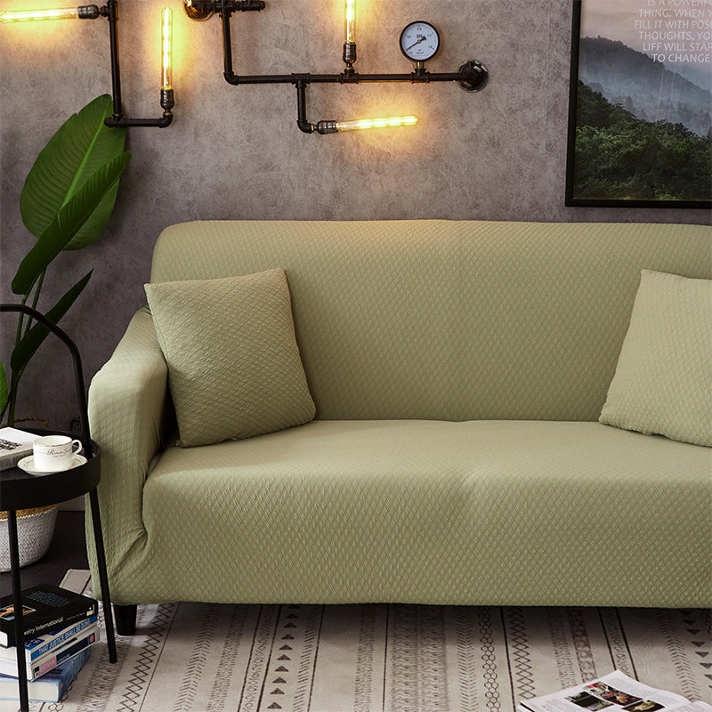 Web Based Pure color stretch waterproof sofa cover