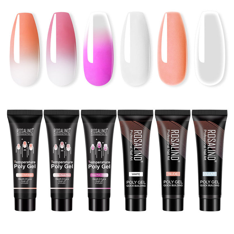 Web Based Multi-color mixed nail solid model glue