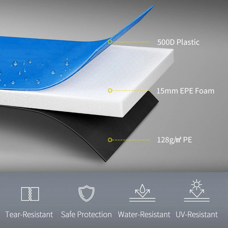 Web Based 14FT Trampoline Spring Cover, Safety Trampoline Pad Replacement, Waterproof And Tear Resistant, All Weather Trampoline Accessories, Multi Color