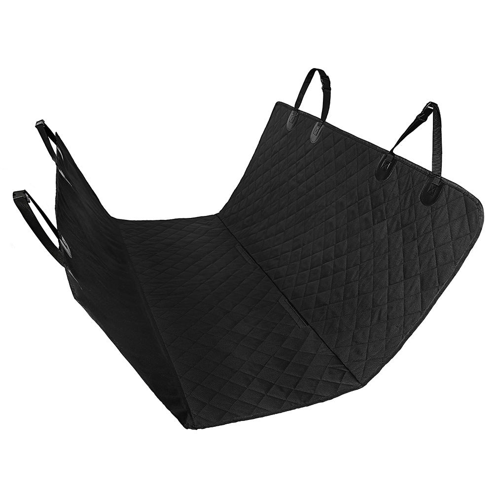 Web Based Dog Car Seat Cover View Mesh Pet Carrier Hammock Safety Protector Car Rear Back Seat Mat With Zipper And Pocket For Travel