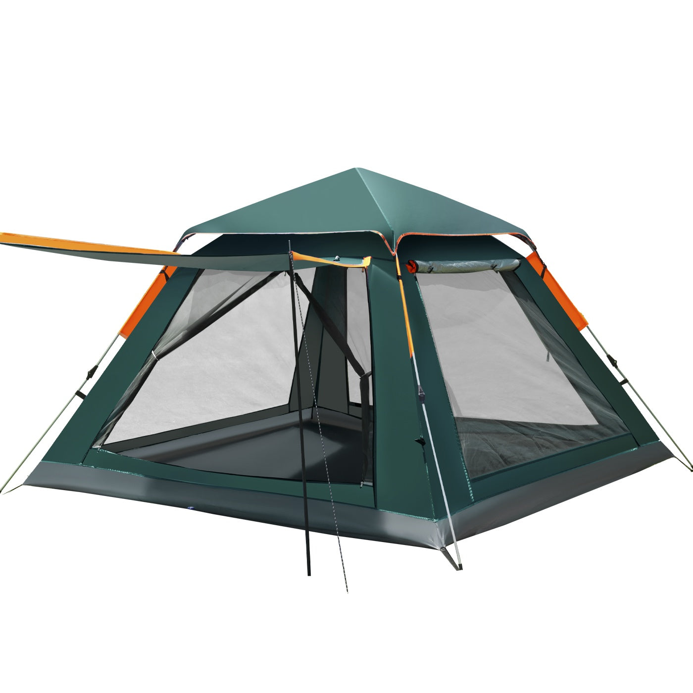 Web Based Family Quick-opening Tent 84.6L X 84.6W X 55.9H Tent Instant Camping Rainproof Tent 2-4 Person Tent Outdoor Tent Camping Tent  Hiking Tent Camping Set Pop-up Tent Outdoor Tent Party Portable Tent