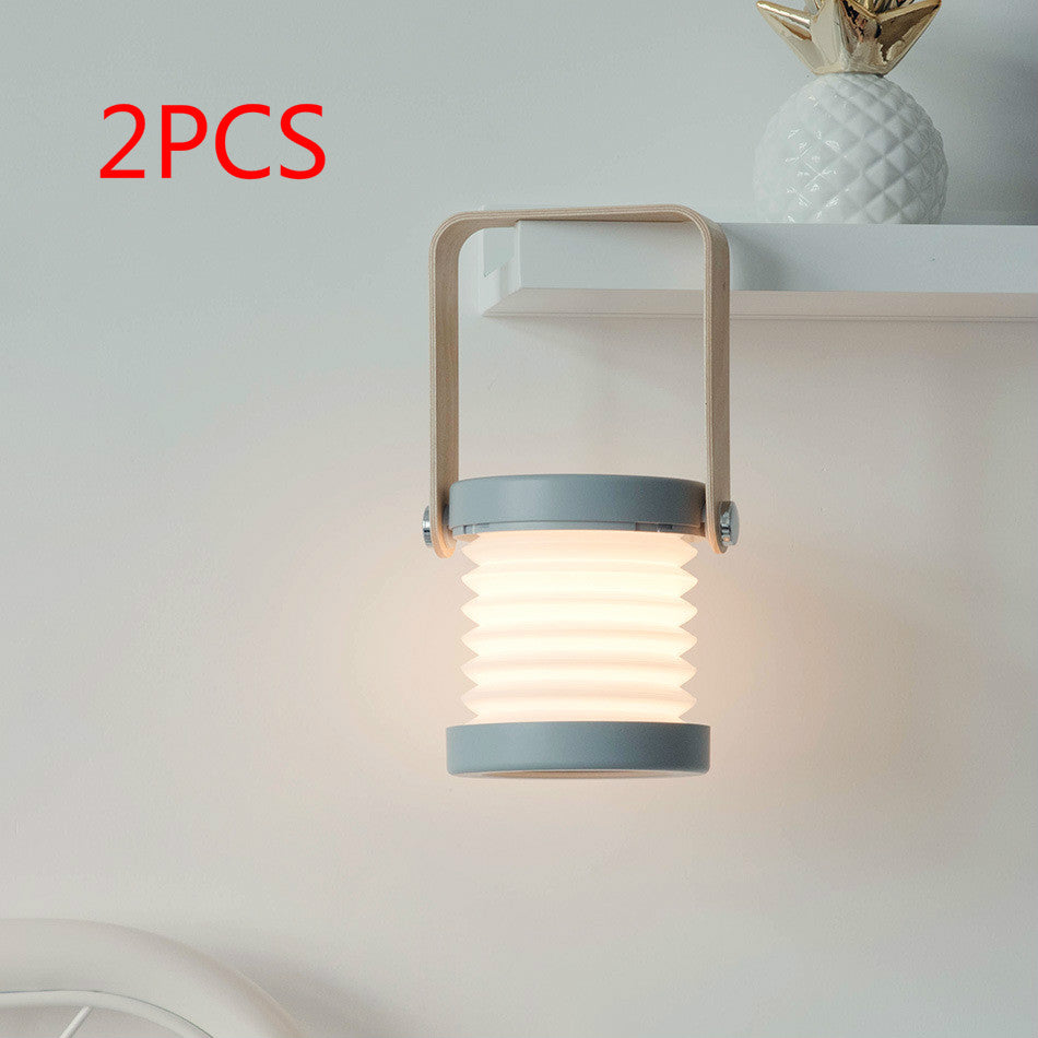 Web Based Foldable Touch Dimmable Reading LED Night Light Portable Lantern Lamp USB Rechargeable For Home Decor
