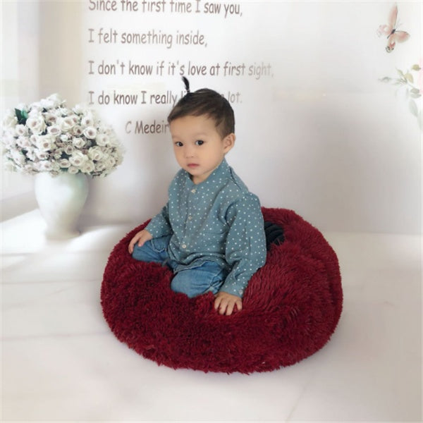 Web Based Round Long Hairy Autumn And Winter Nest Pad Cat Mattress