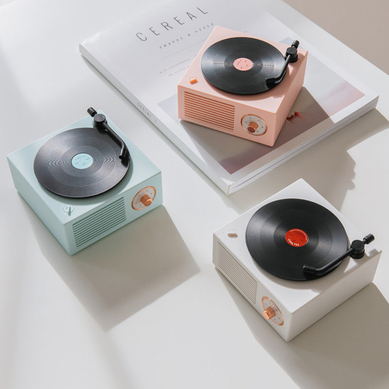 Web Based Wireless mini portable retro phonograph Bluetooth-compatible speaker