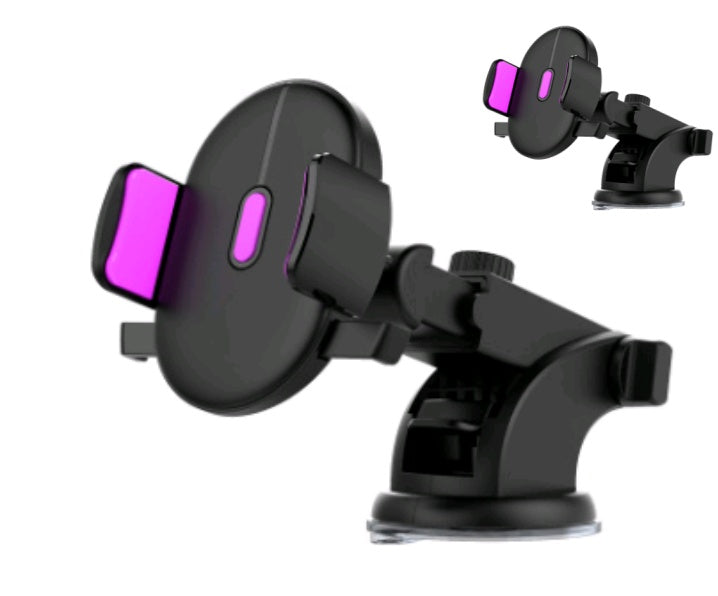 Web Based Car Phone Holder Long Rod Telescopic Car Dashboard Suction Cup Type