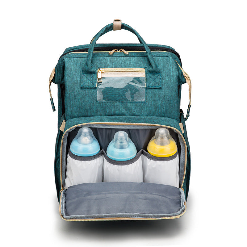 Web Based USB Charging Version Mommy Bed Backpack Folding Large Capacity Multi-function
