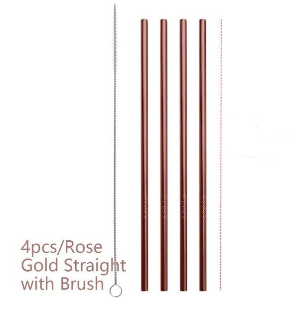 Web Based Colourful Reusable Stainless Steel Straws