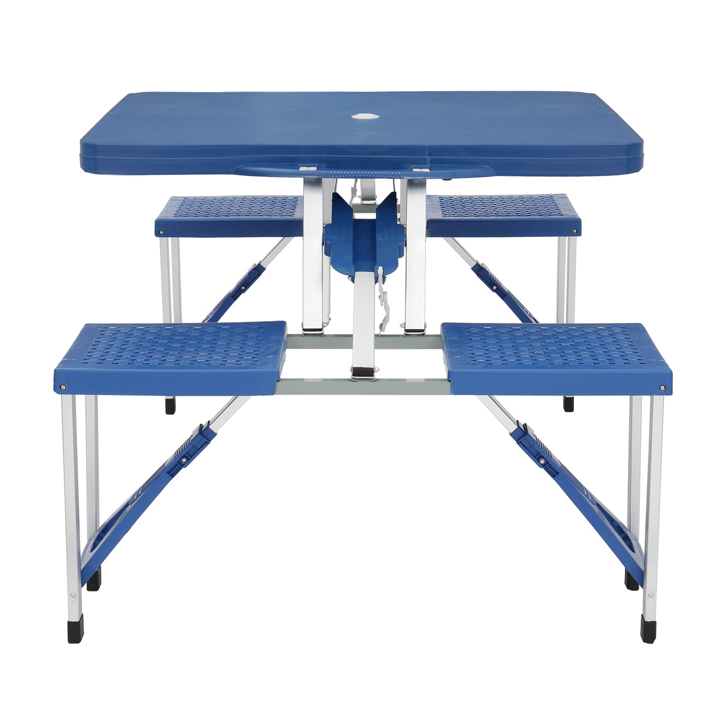 Web Based 135.5x83x65.5cm Plastic Tables And Chairs 50kg Blue Camping Tables And Chairs