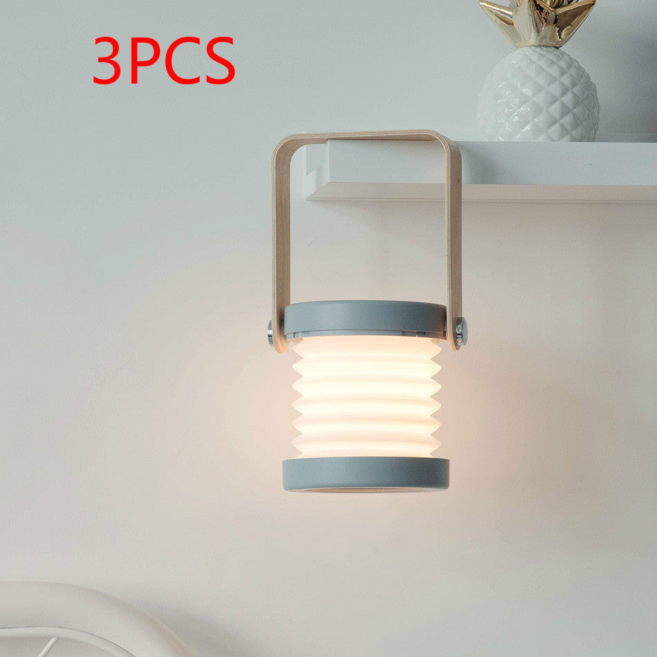 Web Based Foldable Touch Dimmable Reading LED Night Light Portable Lantern Lamp USB Rechargeable For Home Decor