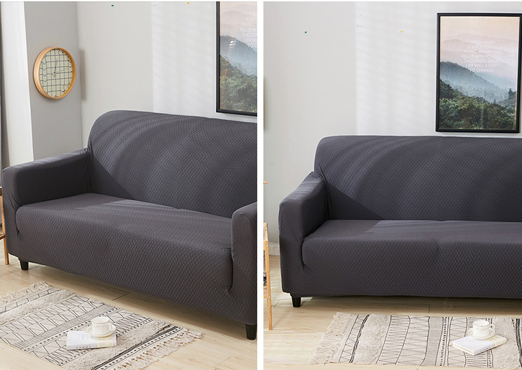 Web Based Pure color stretch waterproof sofa cover