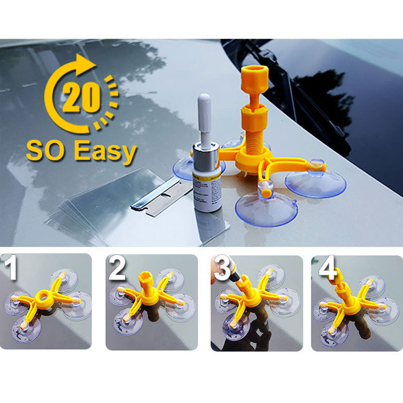 Web Based Car Repair Kit Car Window Glass Scratch Crack Restore Repair Tool Car Window Screen Polishing Polishing
