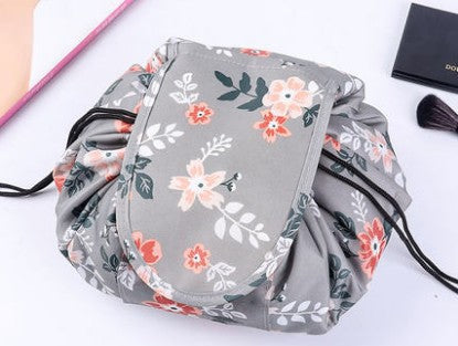 Web Based  Animal Printing Large Capacity Drawstring Lazy Cosmetic Storage Bag