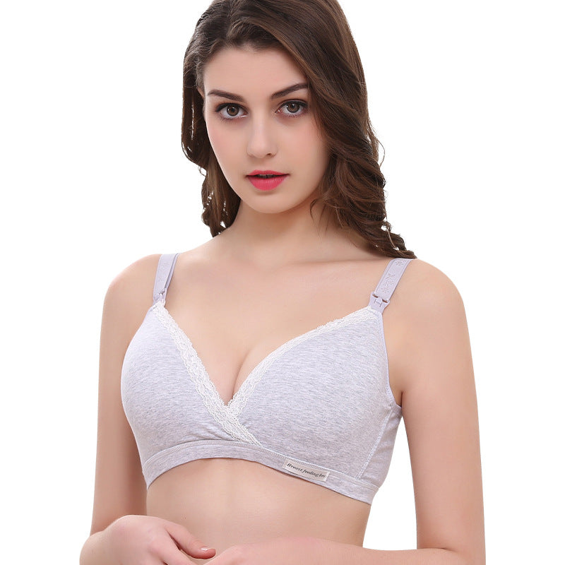 Web Based Cross-type Breastfeeding Bra, No Steel Ring, Double Buckle, Breastfeeding Underwear For Pregnant Women
