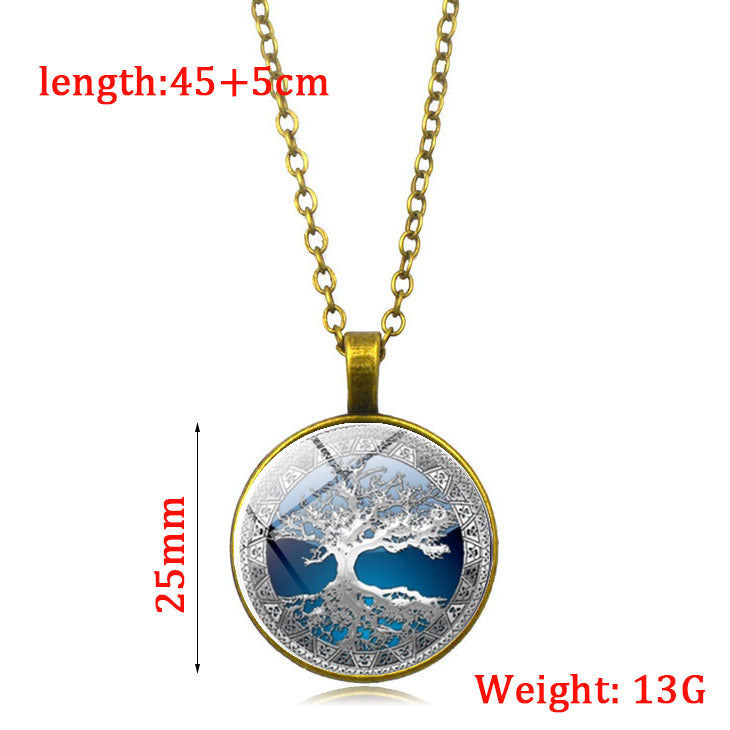Wbs Celtic Tree Time Gemstone Necklace Pendant