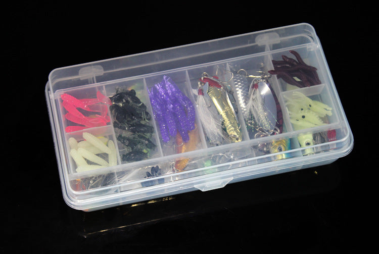 Web Based Fishing Gear Sequined Soft Bait Set