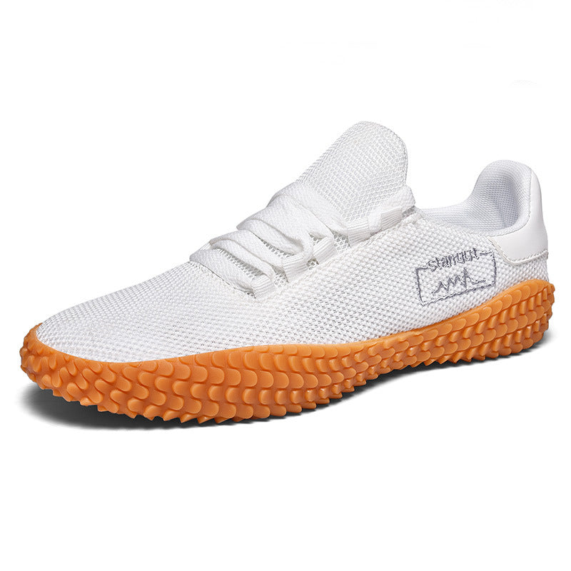 Web Based Woven Casual Shoes Large Men's Shoes Beathable Korean Forrest Gump Sneakers