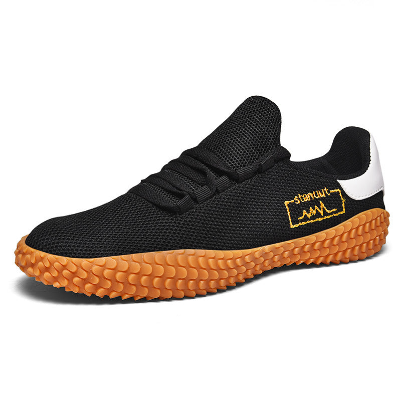 Web Based Woven Casual Shoes Large Men's Shoes Beathable Korean Forrest Gump Sneakers