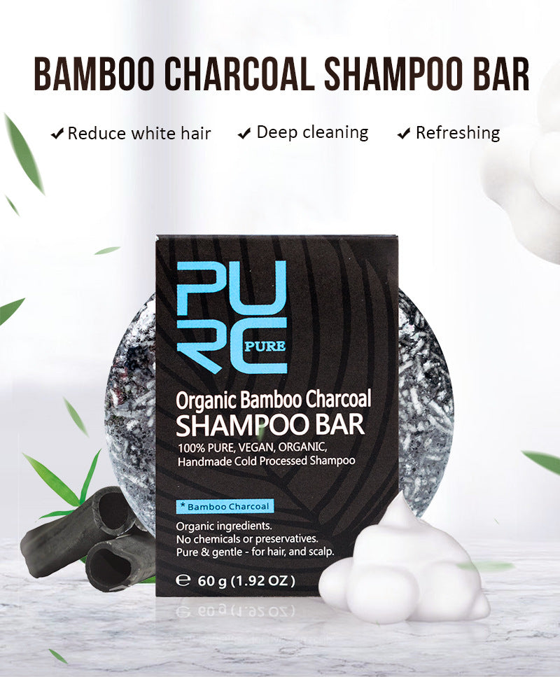 Web Based Hand-Extracted Soap Shampoo Bamboo Charcoal Shampoo Soap