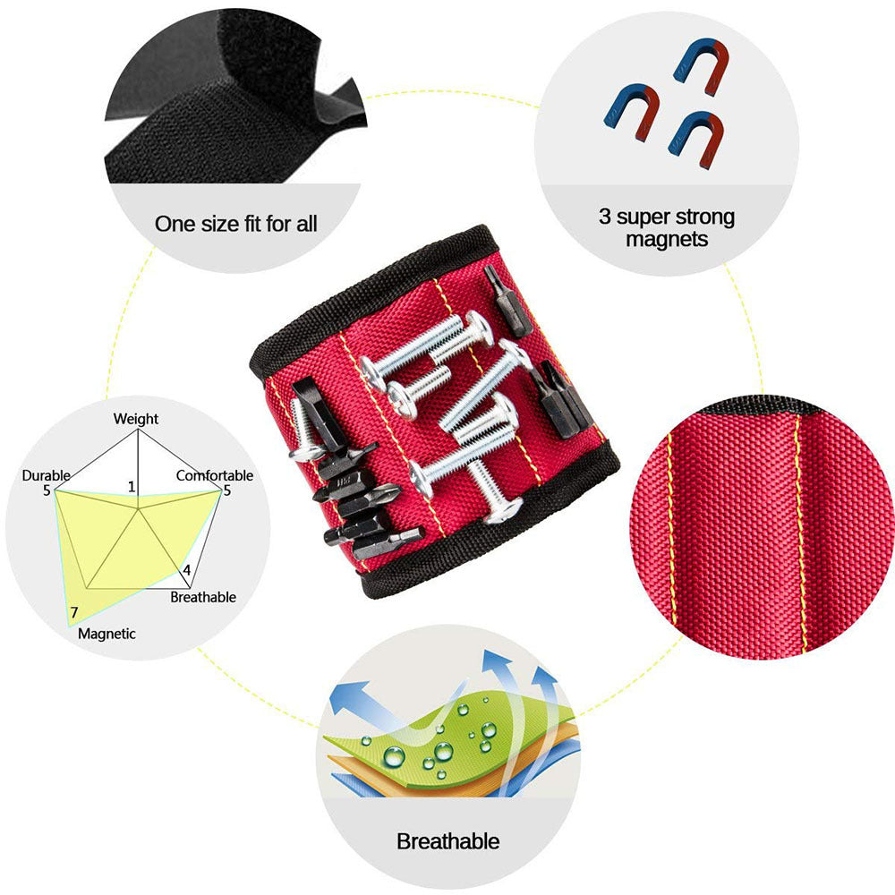Web Based Fifteen-Compartment Powerful Magnetic Wristband