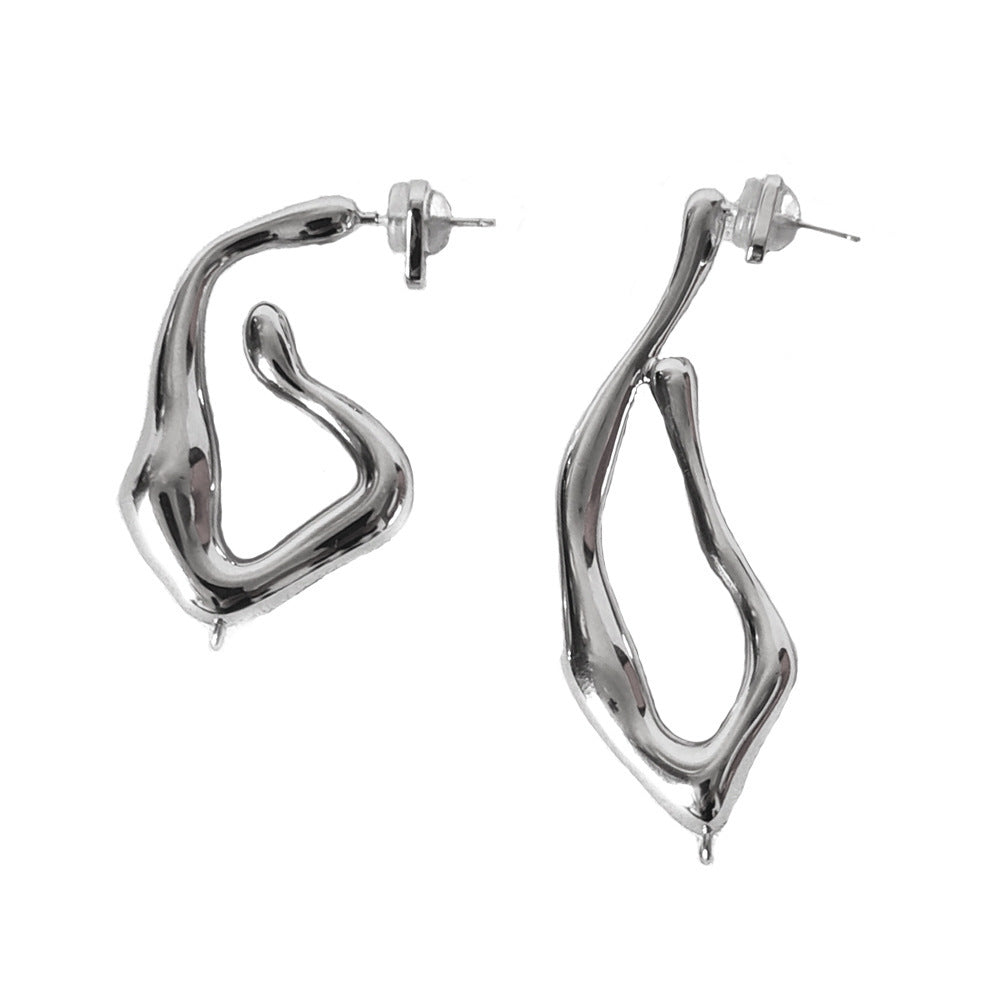 Web Based Long Style Design Earrings Female Ruby Earrings