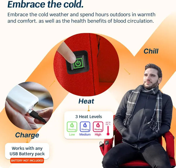 Web Based Alpcour Heated Reclining Stadium Seat For Bleachers With Back Support