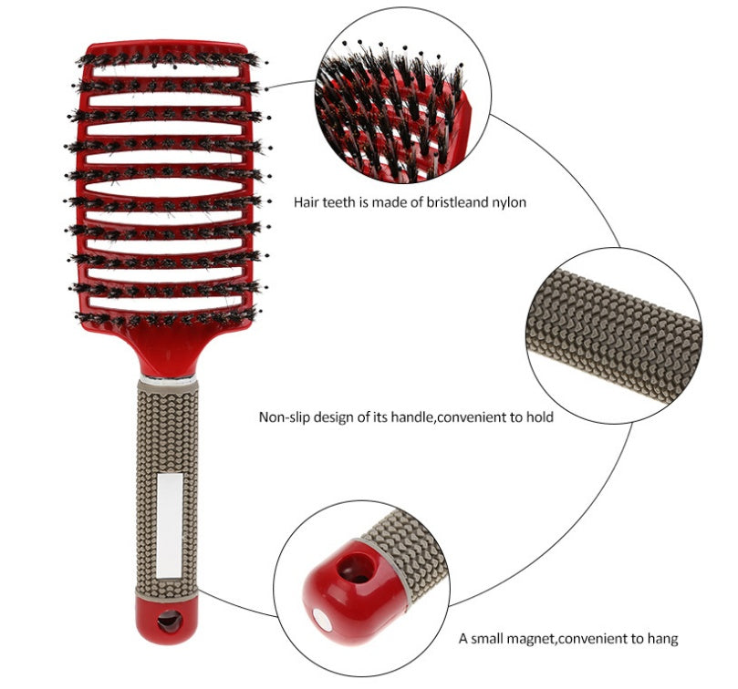 Web Based Hairbrush Anti Klit Brushy Haarborstel Women Detangler Hair Brush Bristle Nylon Scalp Massage  Teaser Hair Brush Comb