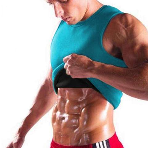 WEB BASED MEN'S BODY SHAPING NEOPRENE SAUNA VEST With LOGO