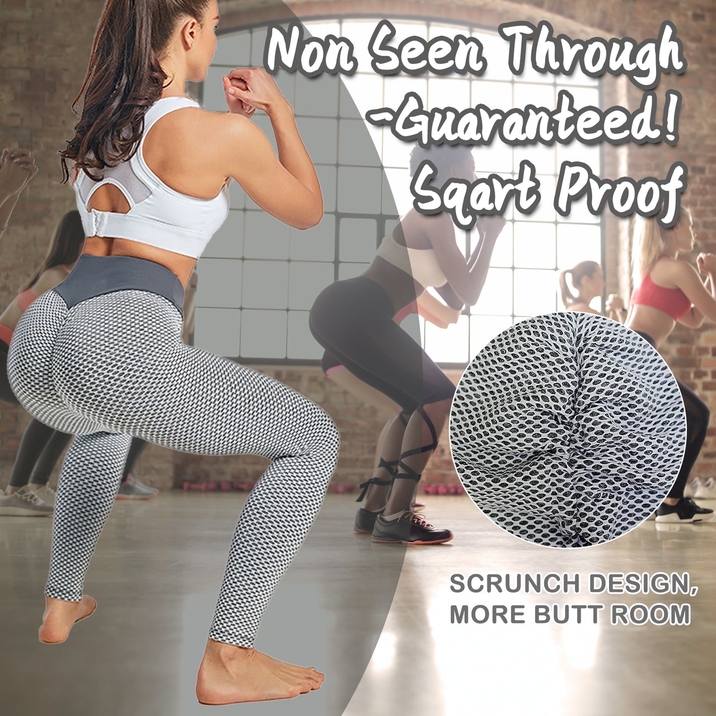Web Based TIK Tok Leggings Women Butt Lifting Workout Tights Plus Size Sports High Waist Yoga Pants Light Grey