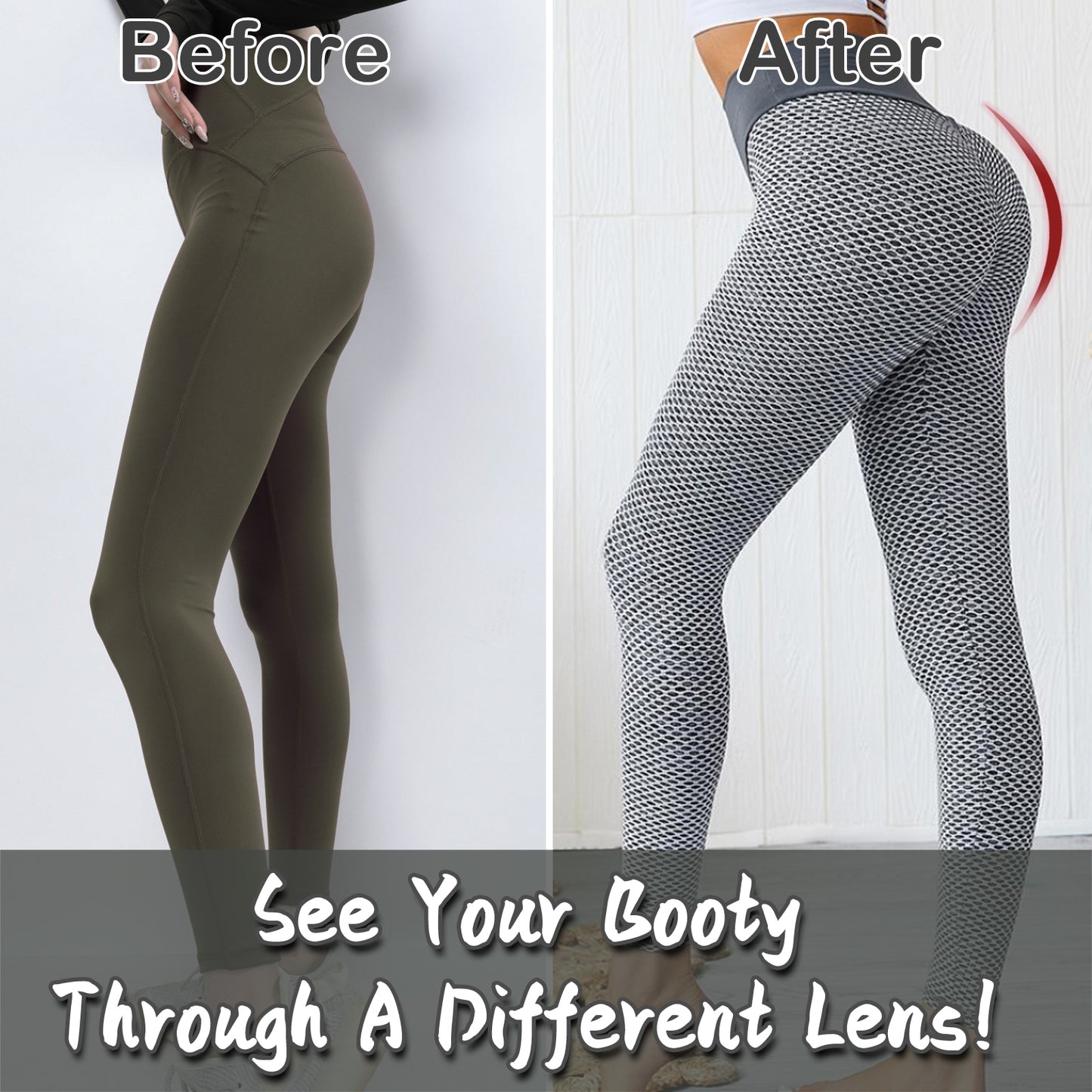 Web Based TIK Tok Leggings Women Butt Lifting Workout Tights Plus Size Sports High Waist Yoga Pants Light Grey